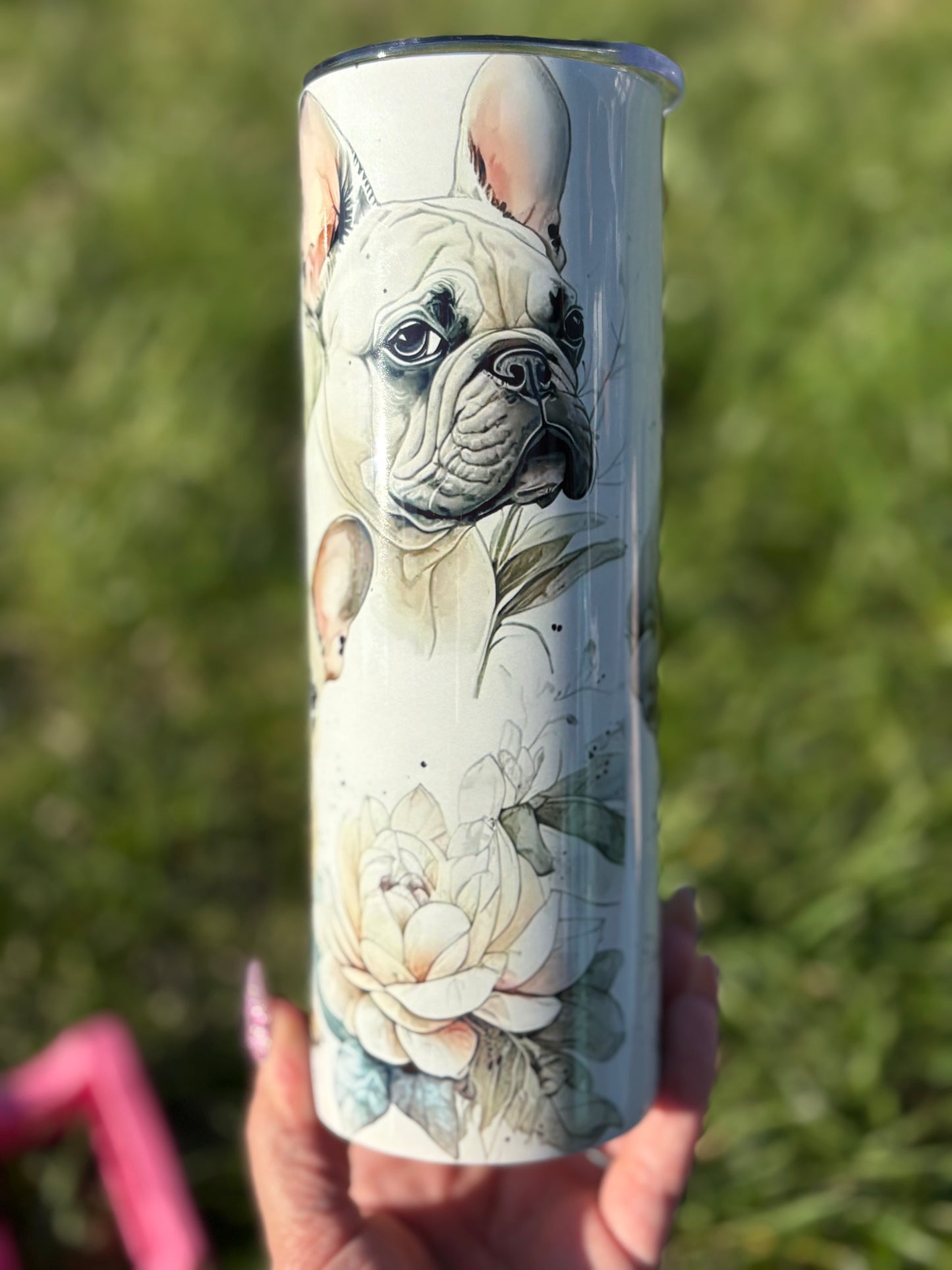 French bulldog floral