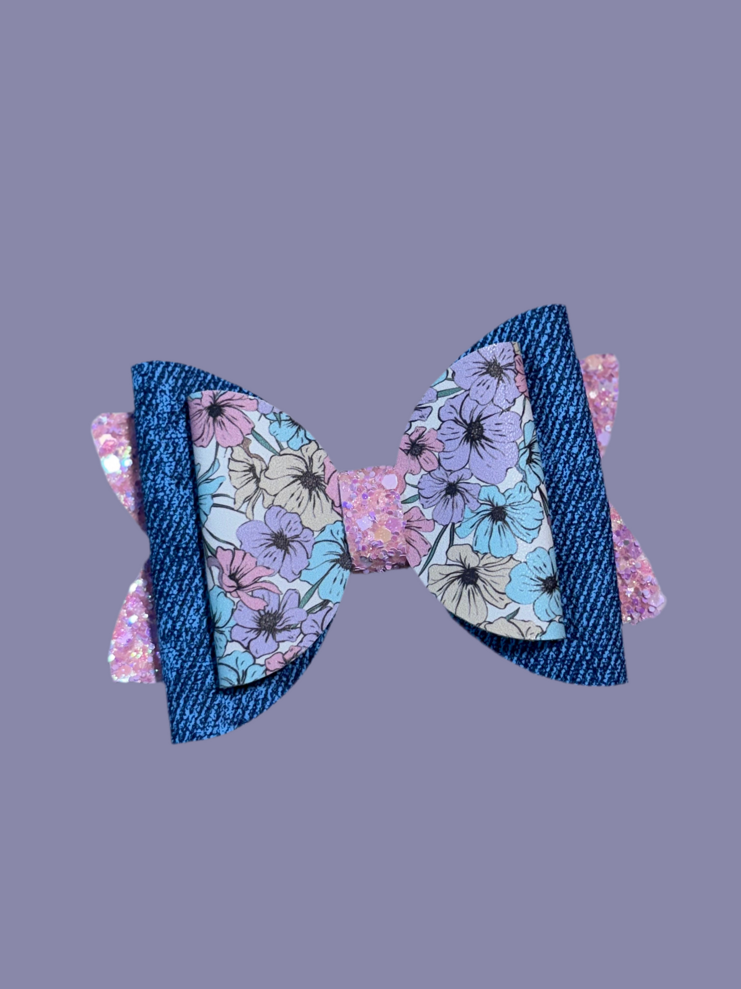 Denim floral