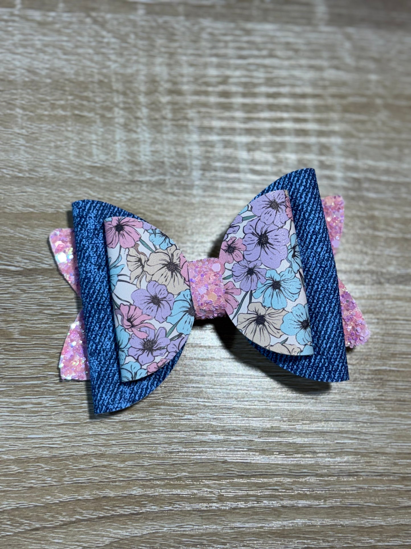 Denim floral