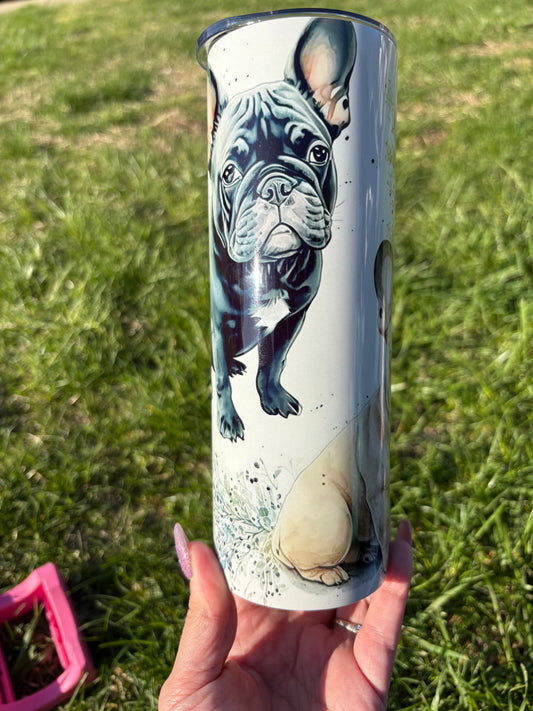 French bulldog floral