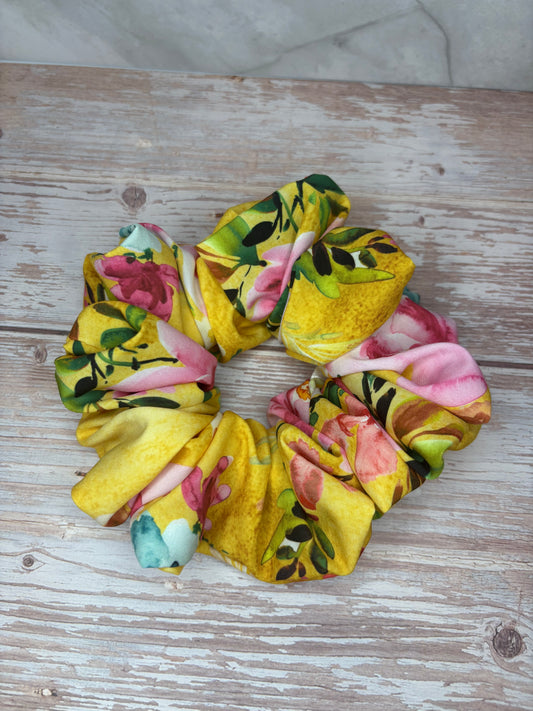 Yellow flowerbed